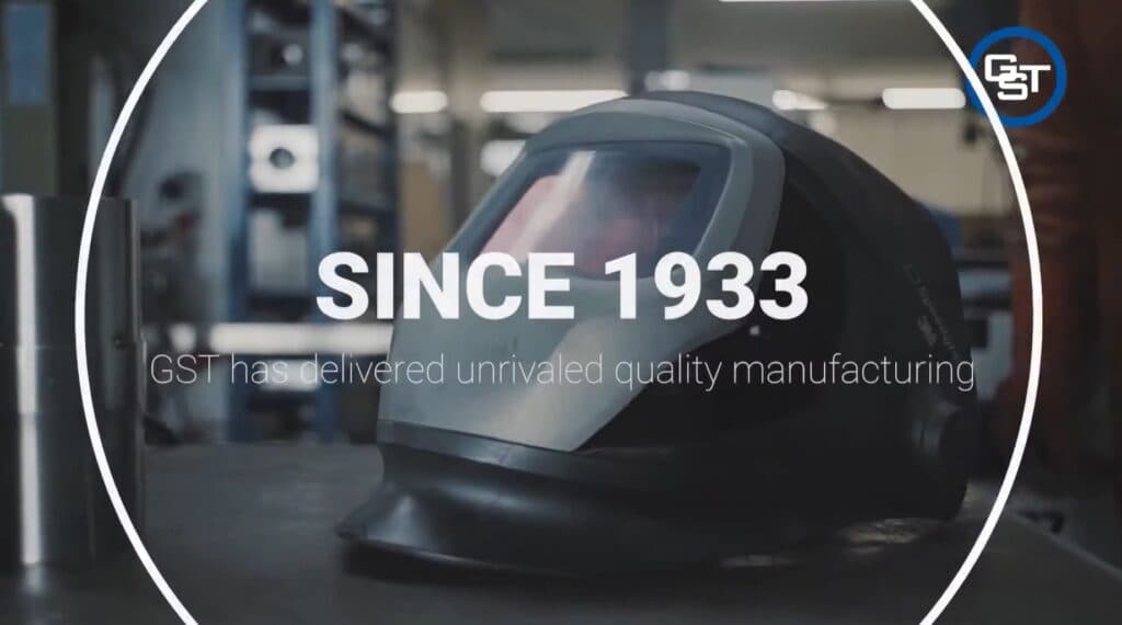 GST Manufacturing website shown in the original portfolio