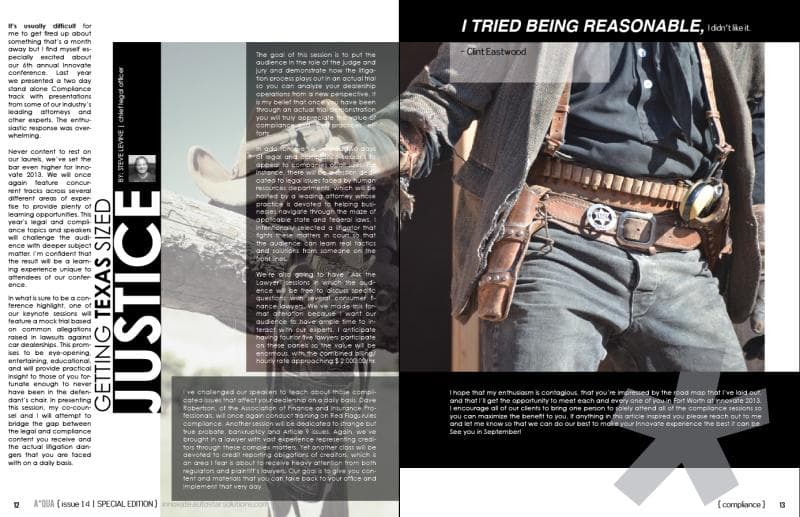 A*QUA editorial spread — Justice for AutoStar Solutions